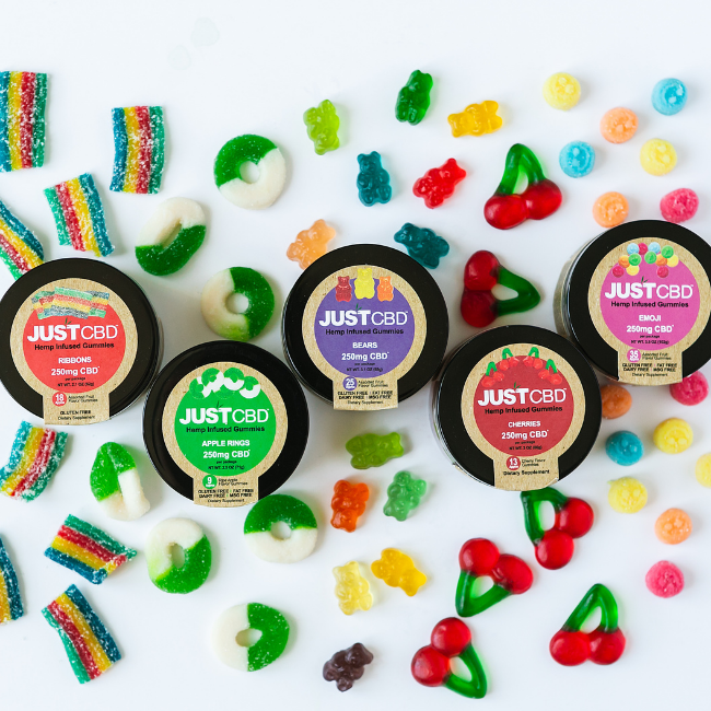 JustCBD Gummies Rainbow Ribbons 250 mg – 3000 mg CBD