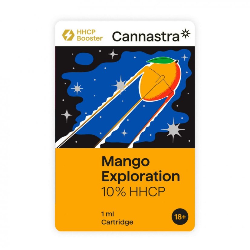 Cannastra HHCP kasetė Mango tyrinėjimas, 10 %, 1 Jr