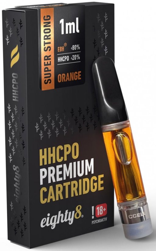 Eighty8 HHCPO kartuša Super Strong Premium Orange, 20 % HHCPO, 1 ml