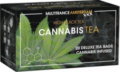 Чорний чай Cannabis High (коробка з 20 чайних пакетиків) - коробка (10 коробок)