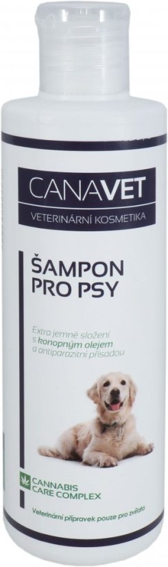 Canavet Shampoo til hunde Antiparasitisk 250ml pakke med 8 stk.