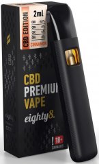 Eighty8 CBD Vape Pen Premium kanēlis, 45% CBD, 2 ml