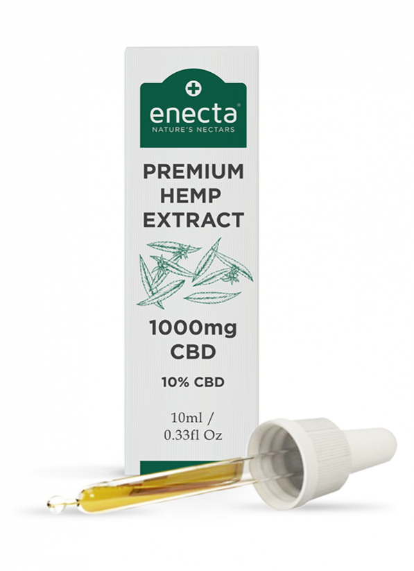 Enecta CBD ヘンプオイル 10%、1000 mg、10 ml