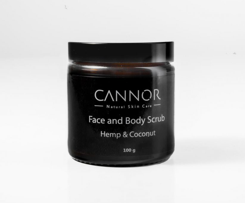 Cannor Peeling für Gesicht und Körper – Gesichts- und Körperpeeling, 100 g