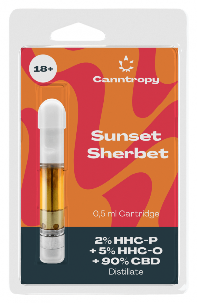 Canntropy HHC Blend Cartridge Sunset Sherbet, 2% HHC-P, 5% HHC-O