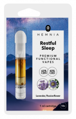 Hemnia Kartusche Restfull Sleep - 40 % CBD, 60 % CBN, Lavendel, Passionsblume, (1 ml)