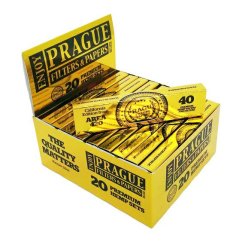 Filtros e papéis Praga - Papéis e filtros King Size - Conjunto de cânhamo - caixa 20 unidades