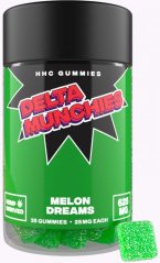 Delta Munchies Melon Dreams HHC Gumijevi 625 mg, 25 kos