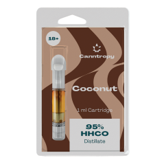 Canntropy HHCO kārtridžs kokosrieksts, 95 % HHCO, 1 ml