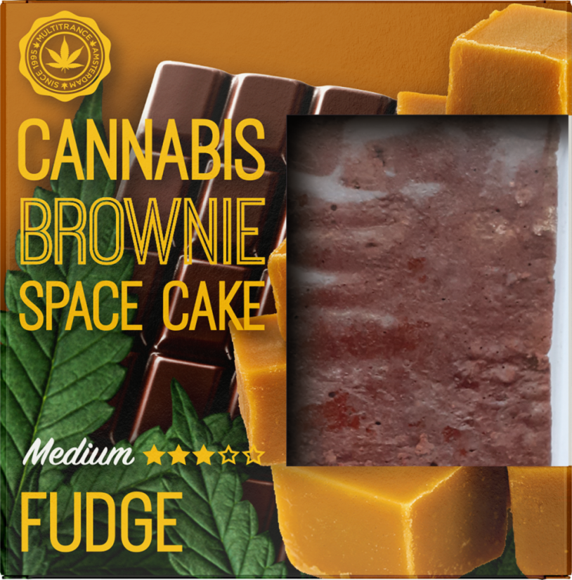 Cannabis Fudge Brownie Deluxe förpackning (Medium Sativa Flavour) - Kartong (24 förpackningar)