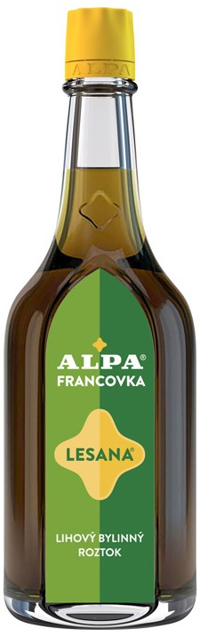 Alpa Francovka - Solución herbal de alcohol Lesana 160 ml, paquete de 12 piezas