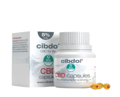 Cibdol geelkapslid 5% CBD, 500 mg CBD, 60 kapslit