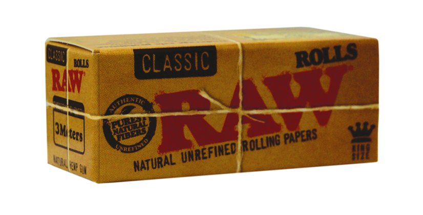 RAW Papers King Size Rolls, 3 m, 12 st i en låda