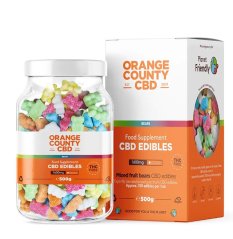 Orange County CBD Ositos de goma, 100 piezas, 1600 mg CDB, 500 GRAMO