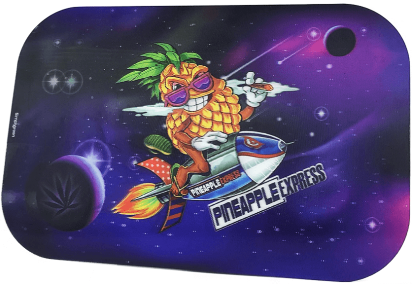 Best Buds Funda magnética 3D para bandeja rodante grande, Pineapple Express