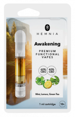 Hemnia Cartuccia Awakening - 60% CBG, 40% CBD, Limone, Menta, Tè Verde, 1 ml