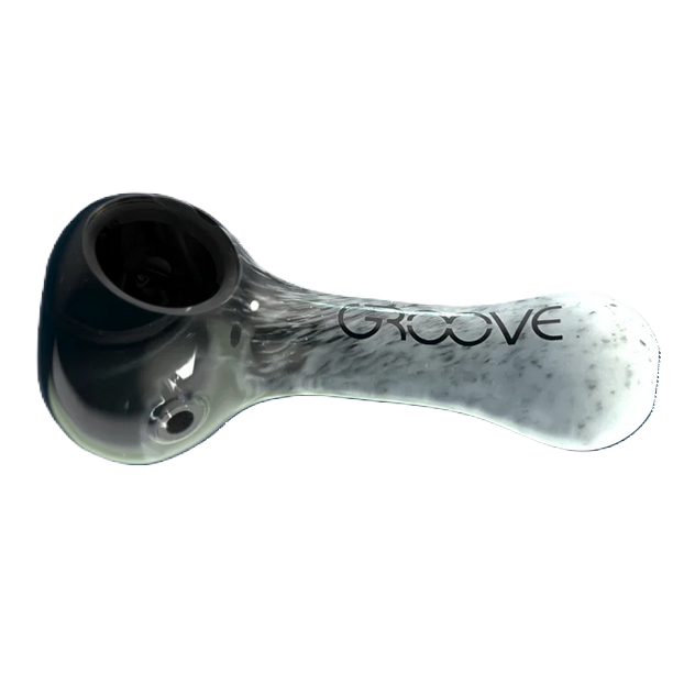 Groove Pipa de mano fritada de 4", Black Frost