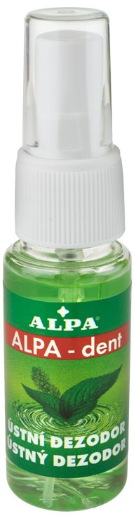 Alpa-Dent munddeodorant med mynte og eukalyptus 30 ml, 25 stk.