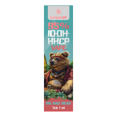 CanaPuff 10-OH-HHCP Pena Vape Sekali Pakai Beruang Jahat Besar, 10-OH-HHCP 95 %, 1 ml