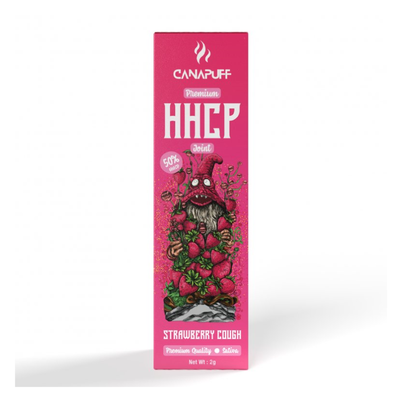 CanaPuff HHCP Prerolls Fraise Toux 50 %, 2 g
