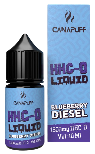 CanaPuff HHC-O šķidrā melleņu dīzeļdegviela, 1500 mg, 10 ml