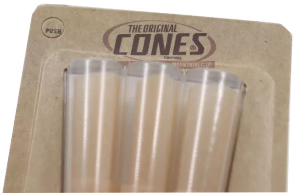 The Original Cones, Cones Natural Small 1¼ 6x Blister Display 32 stk.