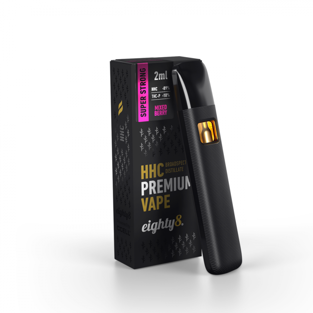 Eighty8 Superstrong HHC Vape Mixed Berry, 89 % HHC, 10 % THCP, CCELL, 2 ...