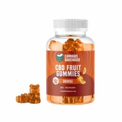 Cannabis Bakehouse Bonbons gélifiés aux fruits CBD - Orange, 30 pièces X 10 mg CBD, 60 g