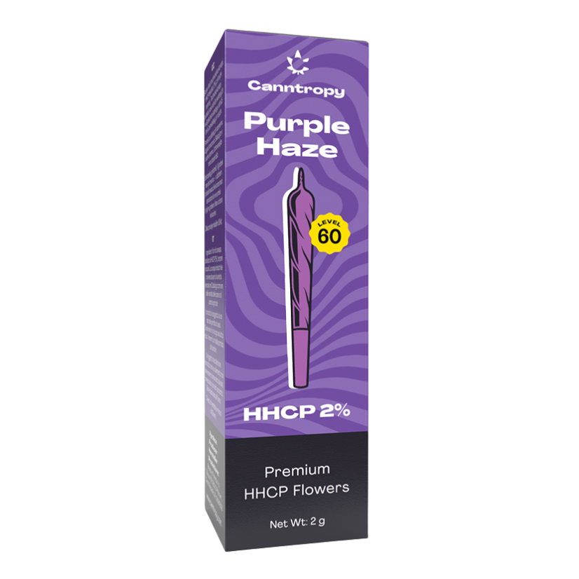 Canntropy HHCP Prerolls Purple Haze, 2% HHCP, 1,5 g - Cutie de afișare, 10 buc.