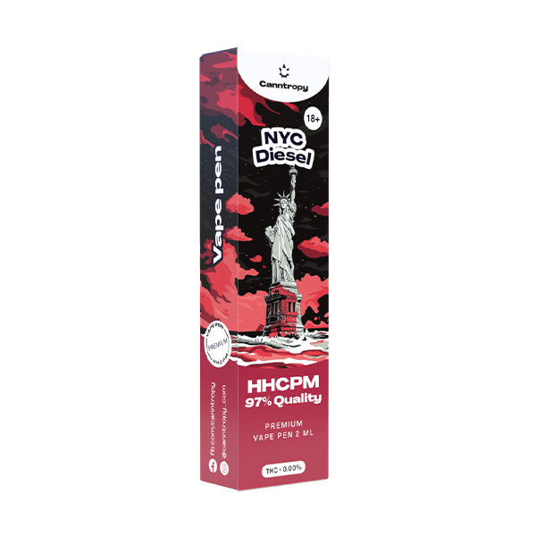 Canntropy HHCPM Vape Pen NYC Diesel, HHCPM 97% kwaliteit, 2 ml