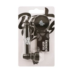 Best Buds Pipsy Black Metal Pipe with Mini Grinder (12 pcs / display)