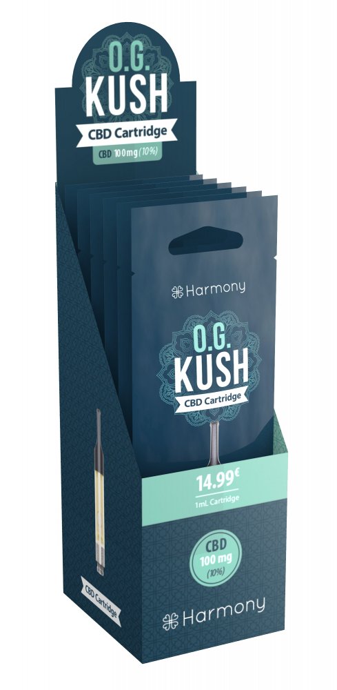 Harmony CBD O.G. Kush cartridge 1ml, 100 mg CBD