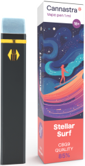 Cannastra CBG9 Einnota Vape Pen Stellar Surf, CBG9 85% gæði, 1 ml