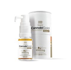 CannabiGold Select zlatý olej 10% CBD, 10 g, 1000 mg