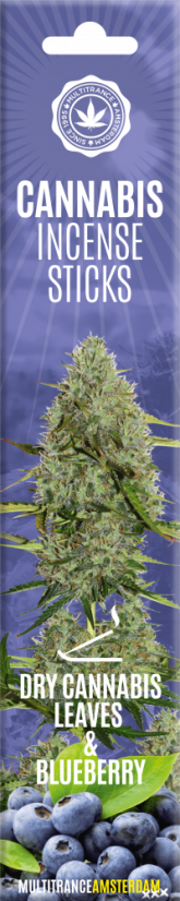 Cannabis rökelsepinnar Torr Cannabis & Blåbär - Kartong (6 förpackningar)