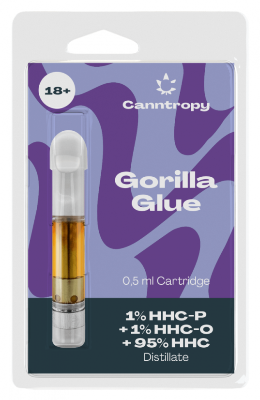 Canntropy HHC Trộn Hộp đạn Keo dán Gorilla, 1% HHC-P, 1% HHC-O, 95% HHC, 0,5ml