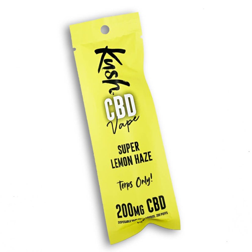 Kush Vape CBD Vape Pen Super Lemon Haze 2.0, 200 mg CBD – ekraanikarp 10 tk