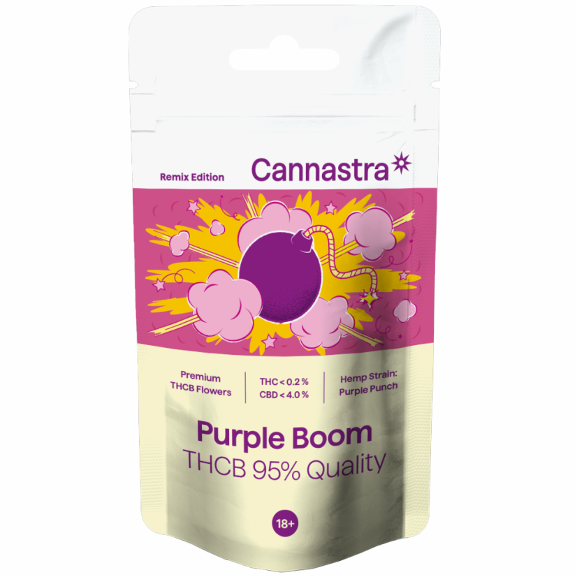 Cannastra THCB Flower Purple Boom, THCB 95% kvalitet, 1g - 100 g