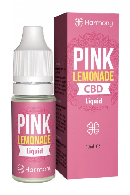 Harmony CBD Vloeistof Roze Limonade 10 ml, 30-600 mg CBD