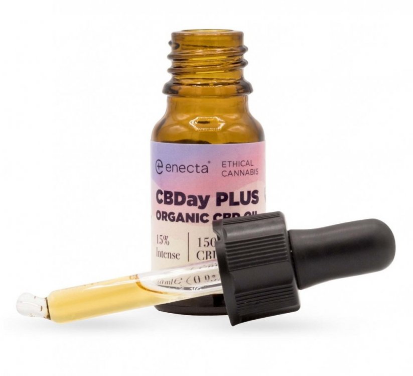 *Enecta CBDay Plus インテンス フルスペクトラム CBD オイル 15%、1500 mg、10 ml