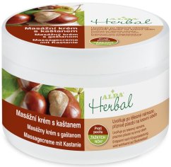 Crema de masaje Alpa Herbal con castaña 250 ml, paquete de 4 piezas