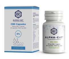 Alpha-CAT Kenevir CBD kapsülleri 20x30mg, 600 mg