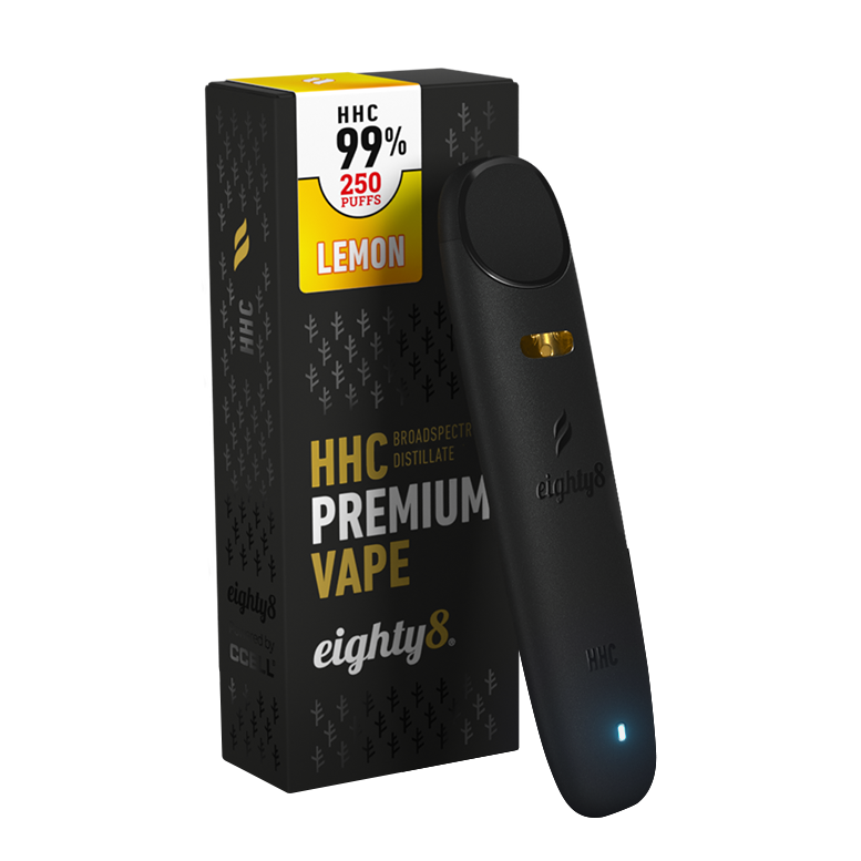 Eighty8 HHC Vape Lemon, 99% HHC, 0,5 ml