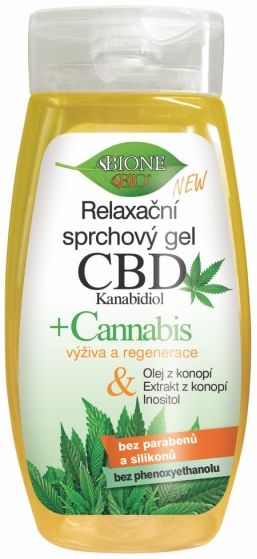 Bione Relaxační sprchový gel CBD Kanabidiol 260 ml