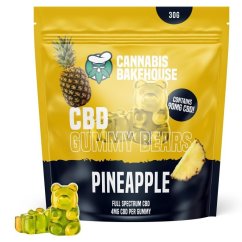 Cannabis Bakehouse CBD ovocné gumídky - Ananás, 30g, 22 ks x 4 mg CBD