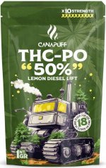CanaPuff THCPO Flowers Lemon Diesel Lift, 50% THCPO, 1 g - 5 g