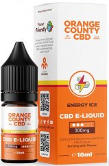 Orange County CBD E-skystas energetinis ledas, CBD 300 mg, 10 ml