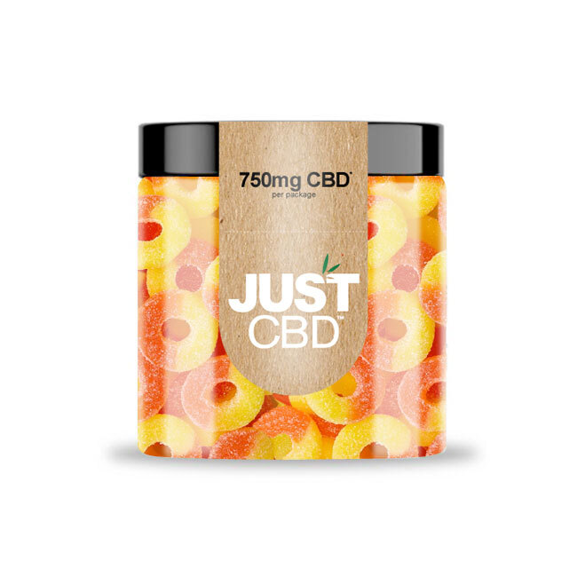 JustCBD Gummies Peach Rings 250 მგ - 3000 მგ CBD