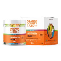 Orange County CBD Garrafas de gomas, 400 mg CDB, 135 G
