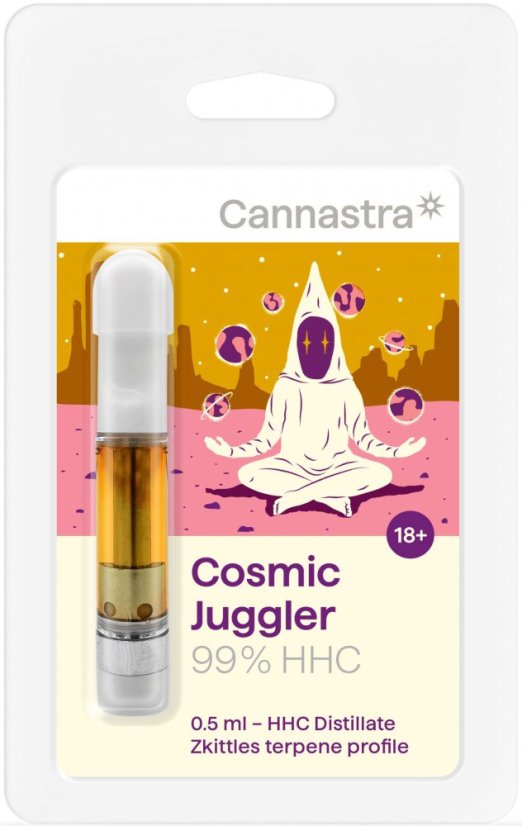 Cannastra HHC kasetne Cosmic Jugler (Zkittles), 99%, 0,5 ml